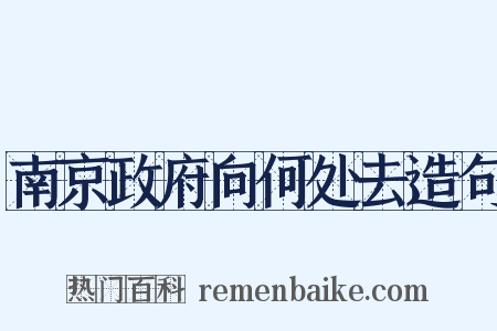 南京政府向何处去造句是什么意思的图片